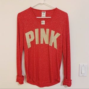 PINK long red shirt